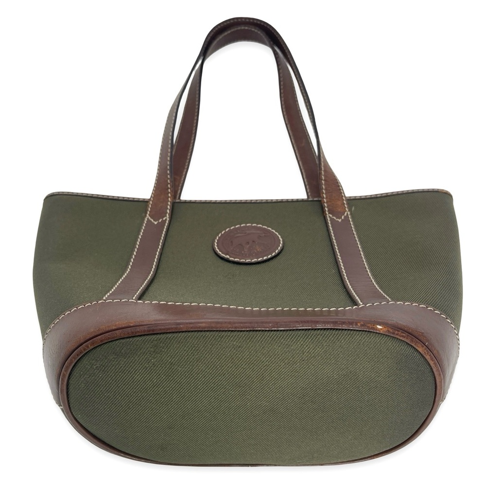 Hunting World Leather & Canvas Olive Tote - Picture 4 of 14